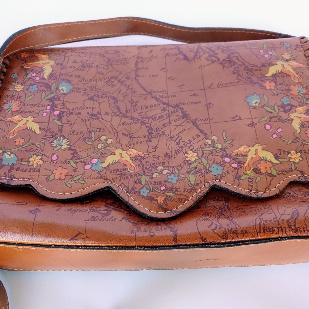 Patricia Nash Sarola Leather crossbody Purse